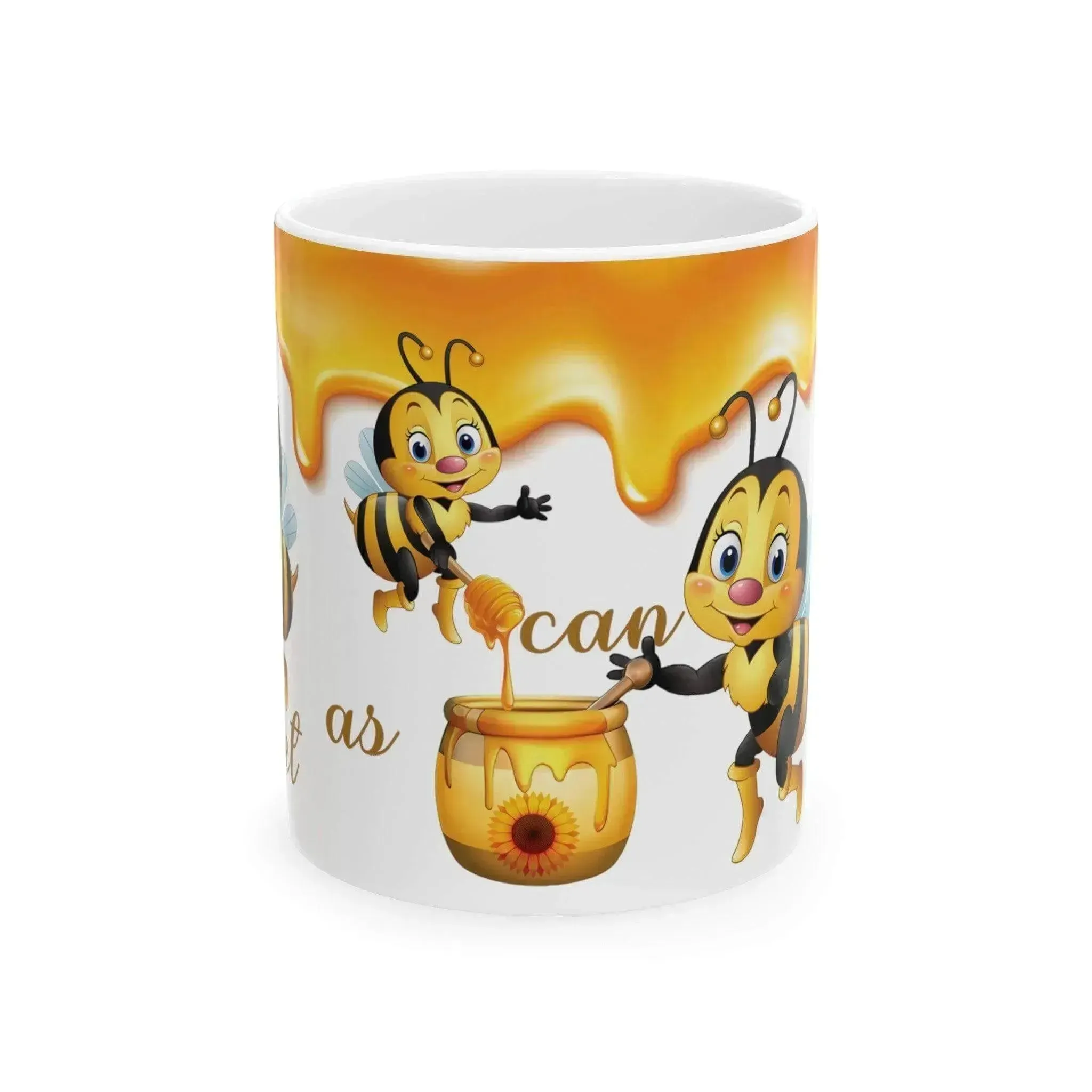 Natural World Honey Bee Ceramic Mug, (11oz, 15oz)