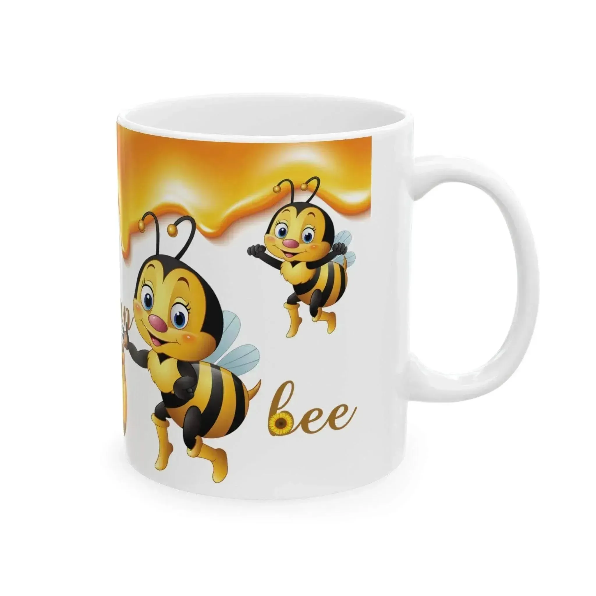 Natural World Honey Bee Ceramic Mug, (11oz, 15oz)