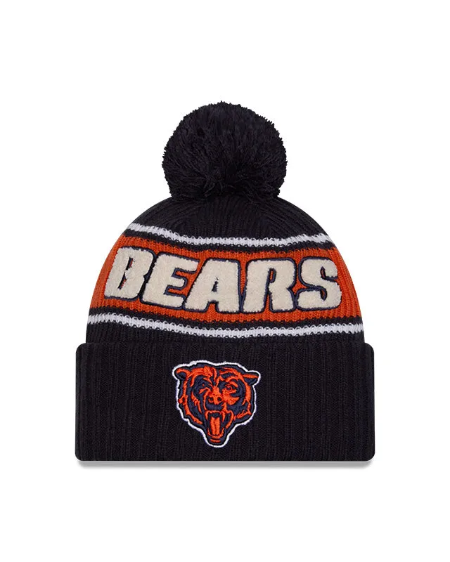 New Era Men's NFL Chicago Bears Sideline 24 Sport Pom Knit Toque