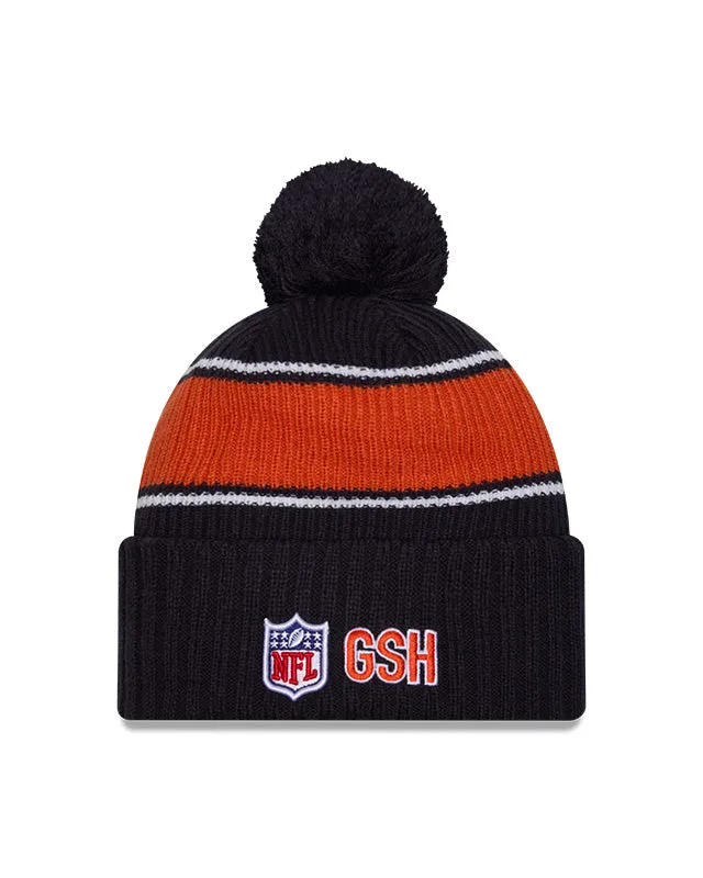 New Era Men's NFL Chicago Bears Sideline 24 Sport Pom Knit Toque