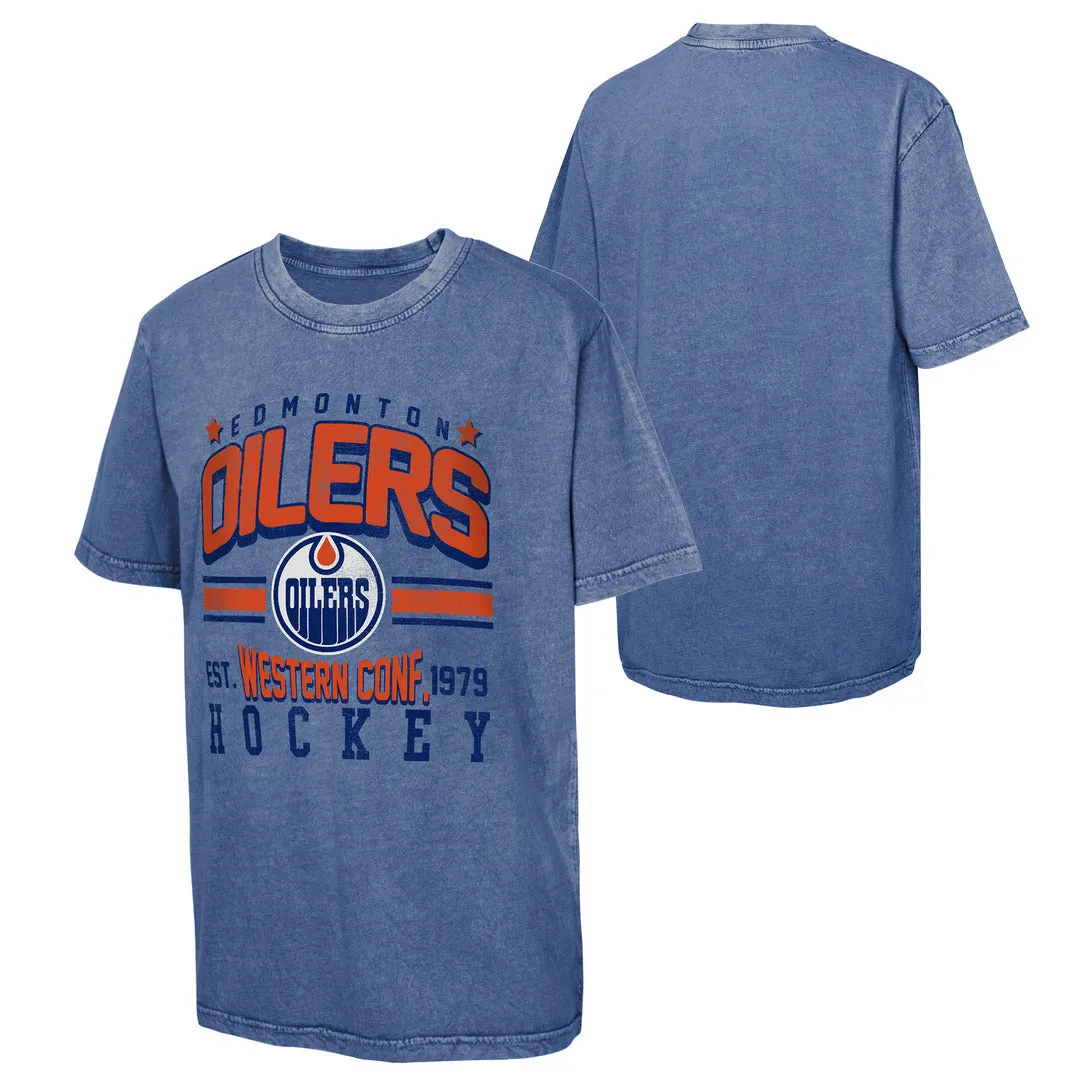 NHL Branded Youth Edmonton Oilers Sure Shot T-Shirt