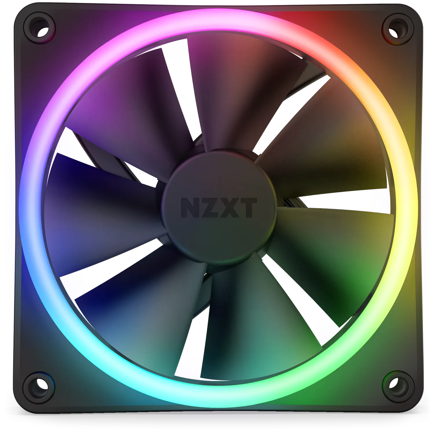 NZXT F120RGB DUO - 120MM DUAL- SIDED RGB FAN - SINGLE PACK (BLACK) RF-D12SF-B1