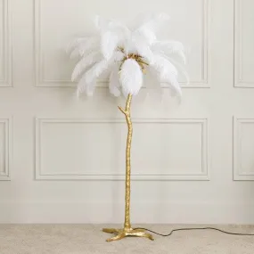 Ohio Gold Feather Floor Lamp