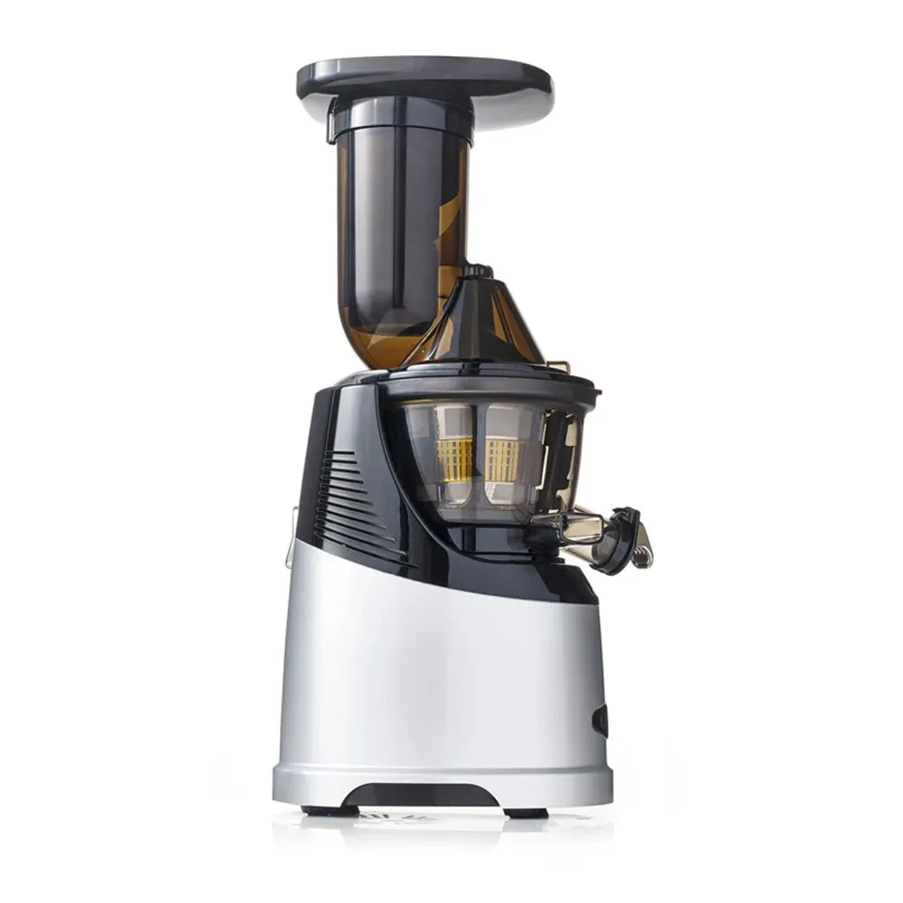 Omega MMV700S Mega Mouth Vertical 240-Watt Low Speed Juicer, Silver