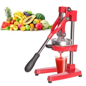 (Out of Stock) Citrus Pomegranate Juicer Labor-saving Manual Fruit Juicer Press Fruit Squeezer with Stable Non-slip Base, Red