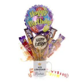 Personalised Lord or Ladyship Mug Bouquet