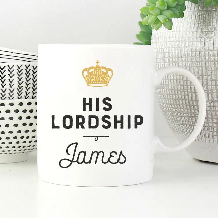 Personalised Lord or Ladyship Mug Bouquet