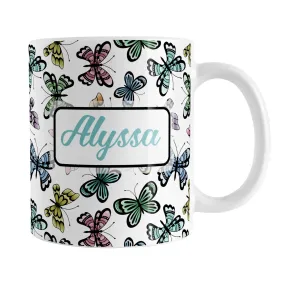 Personalized Pretty Butterfly Pattern Mug