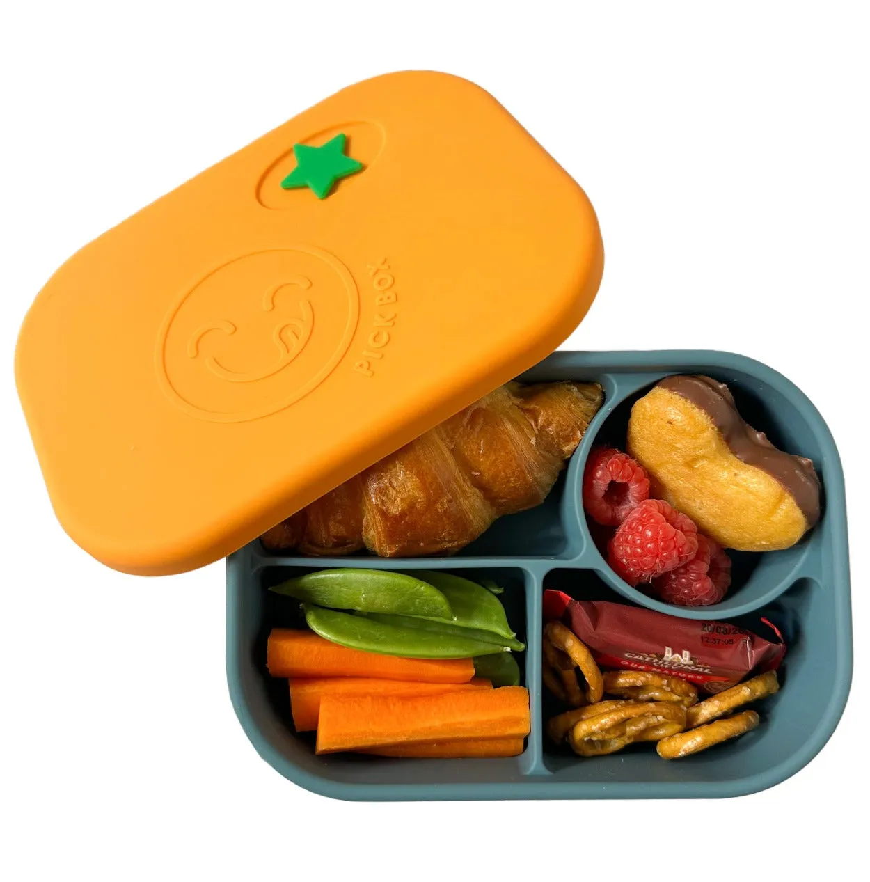 Pick Plates Silicone Bento Box - Blue