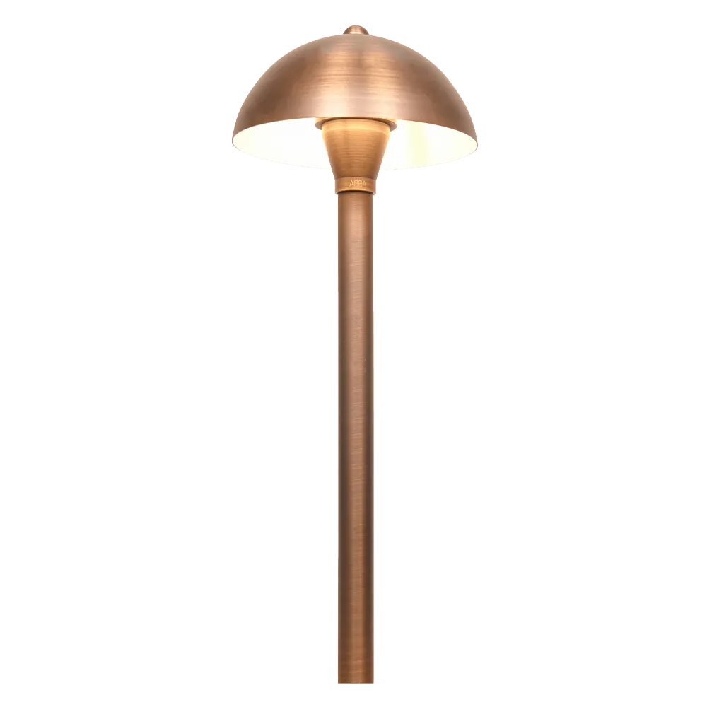 PLB08 Brass LED Globe Low Voltage Pathway Outdoor Landscape Lighting Fixture