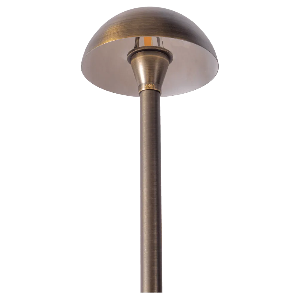 PLB08 Brass LED Globe Low Voltage Pathway Outdoor Landscape Lighting Fixture