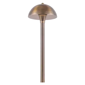 PLB08 Brass LED Globe Low Voltage Pathway Outdoor Landscape Lighting Fixture