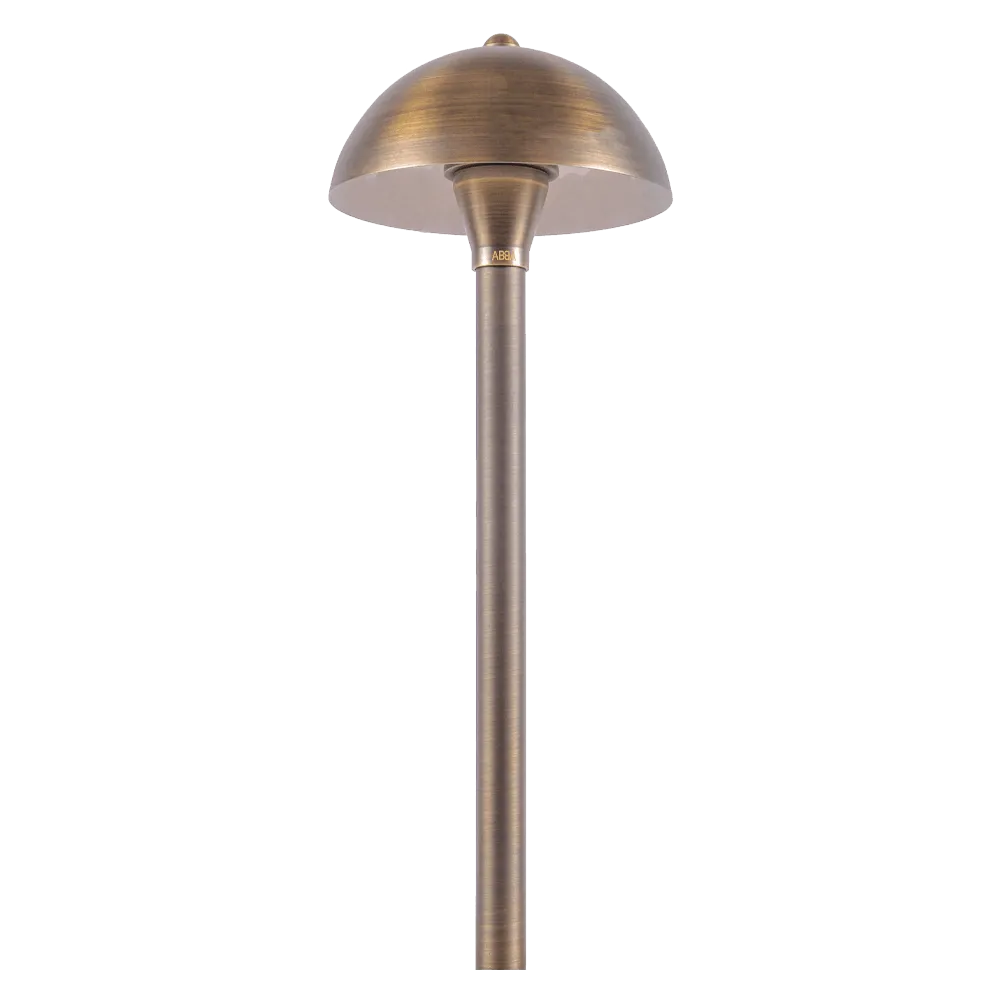 PLB08 Brass LED Globe Low Voltage Pathway Outdoor Landscape Lighting Fixture