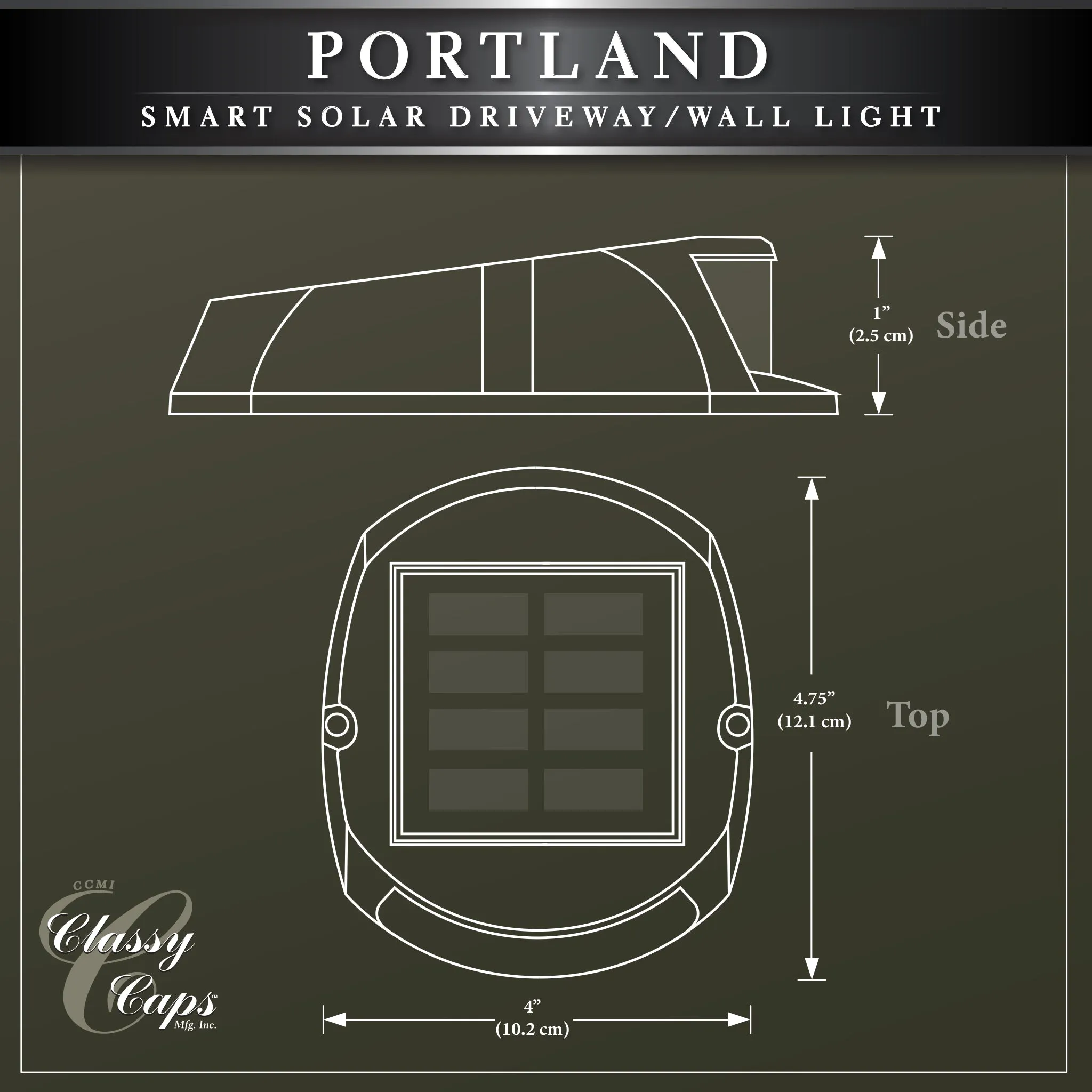 Portland Smart Solar Driveway/Stair Light