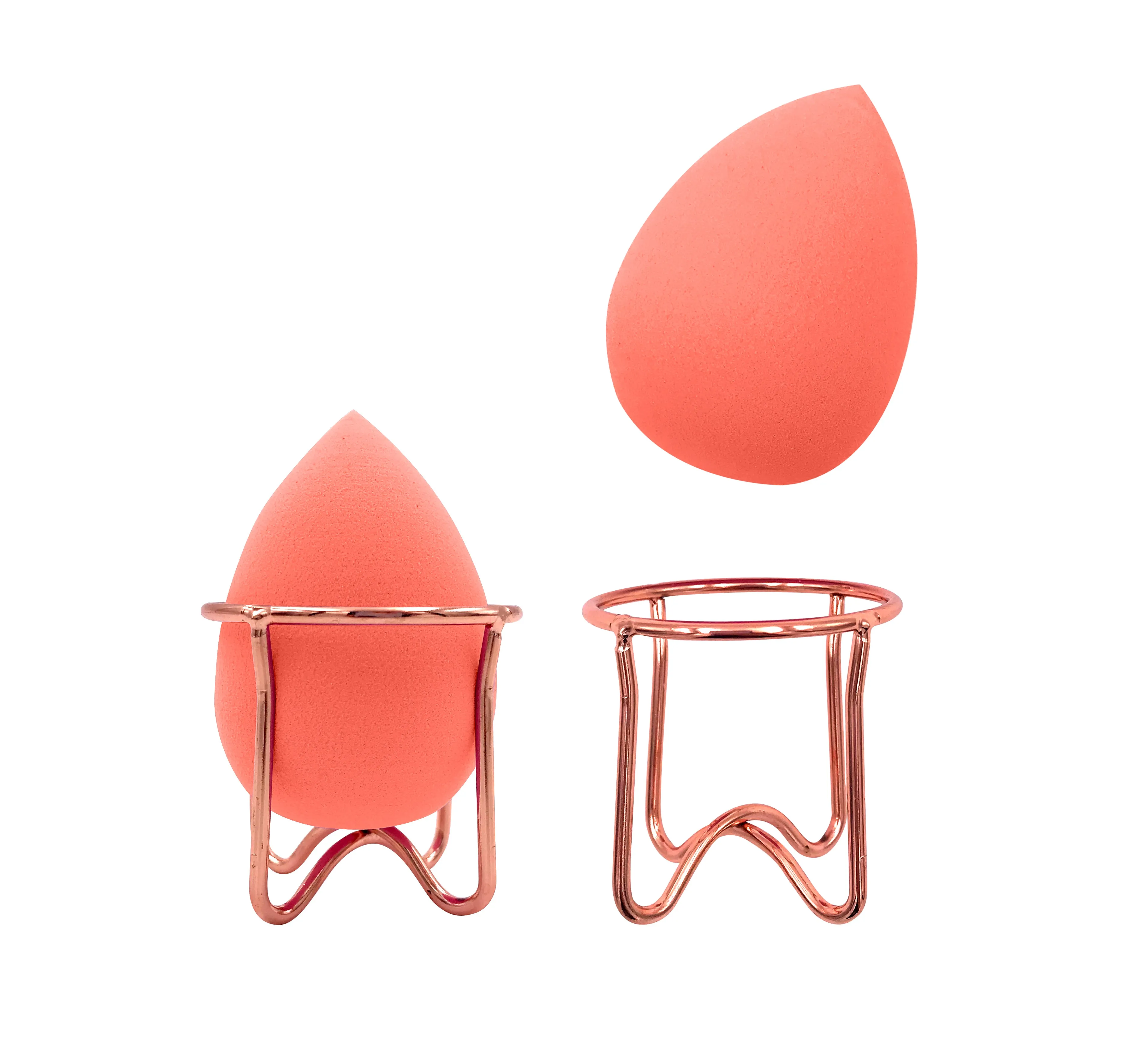 Professional Beauty Blender with Rose Gold Stand