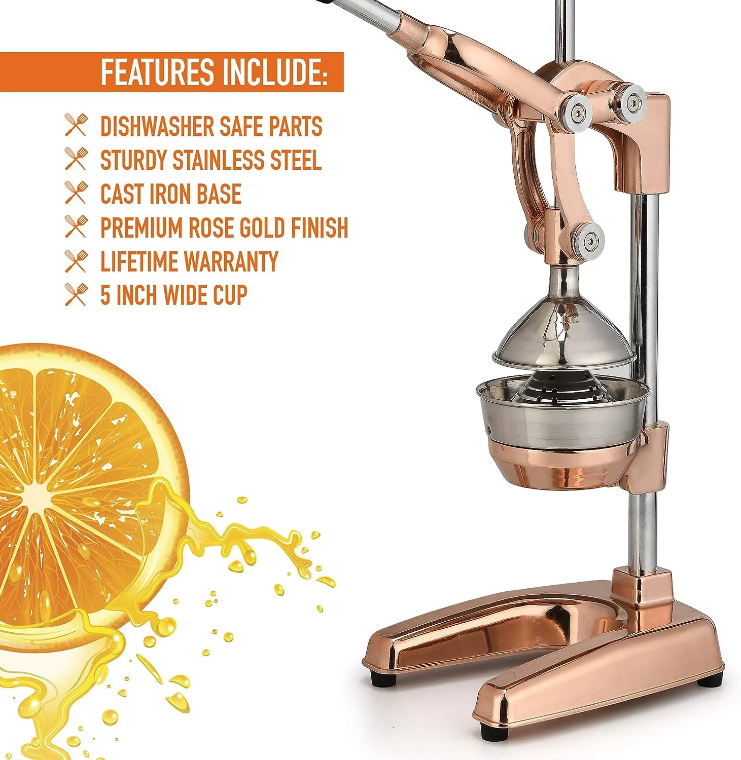 Professional Manual Citrus Press - Extra Tall Citrus Juicer