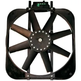 Proform Electric Cooling Fan - Puller - 2800 CFM - Straight Blade - 16-1/8 x 18" - 4" Thick - Plastic Shroud - Plastic