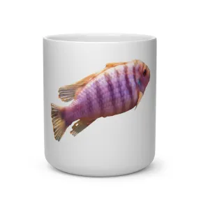 Purple Fish Heart Shape Mug