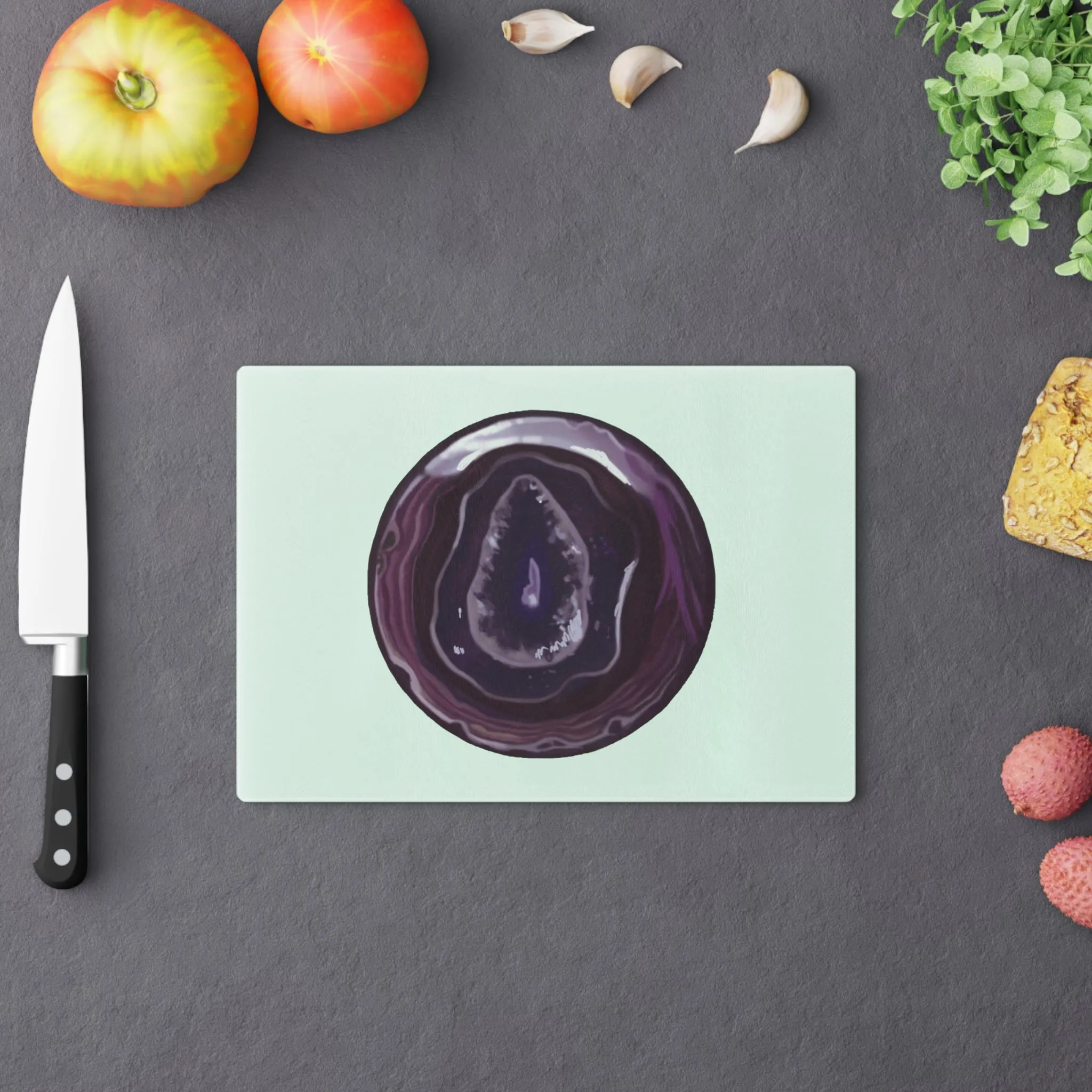 Purple Rock Cutting Board