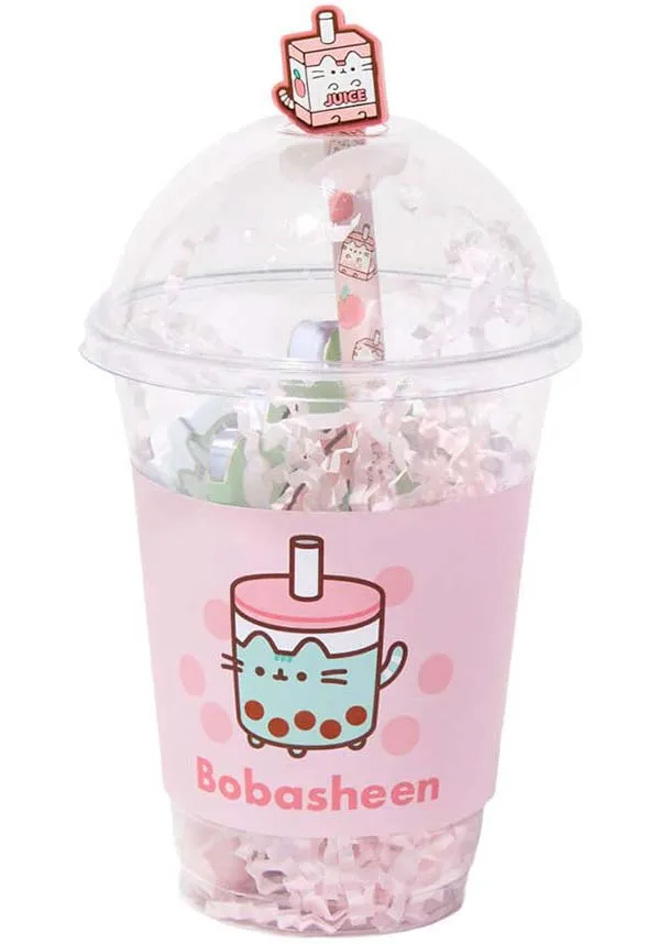 Pusheen Sips | STATIONERY SET [In Plastic Cup]