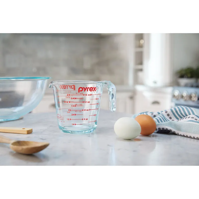 Pyrex 2 cups Glass Clear Measuring Cup