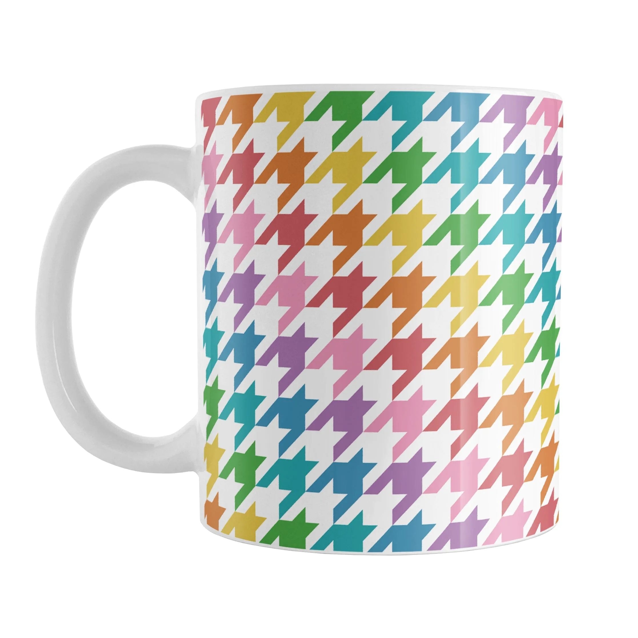 Rainbow Houndstooth Mug