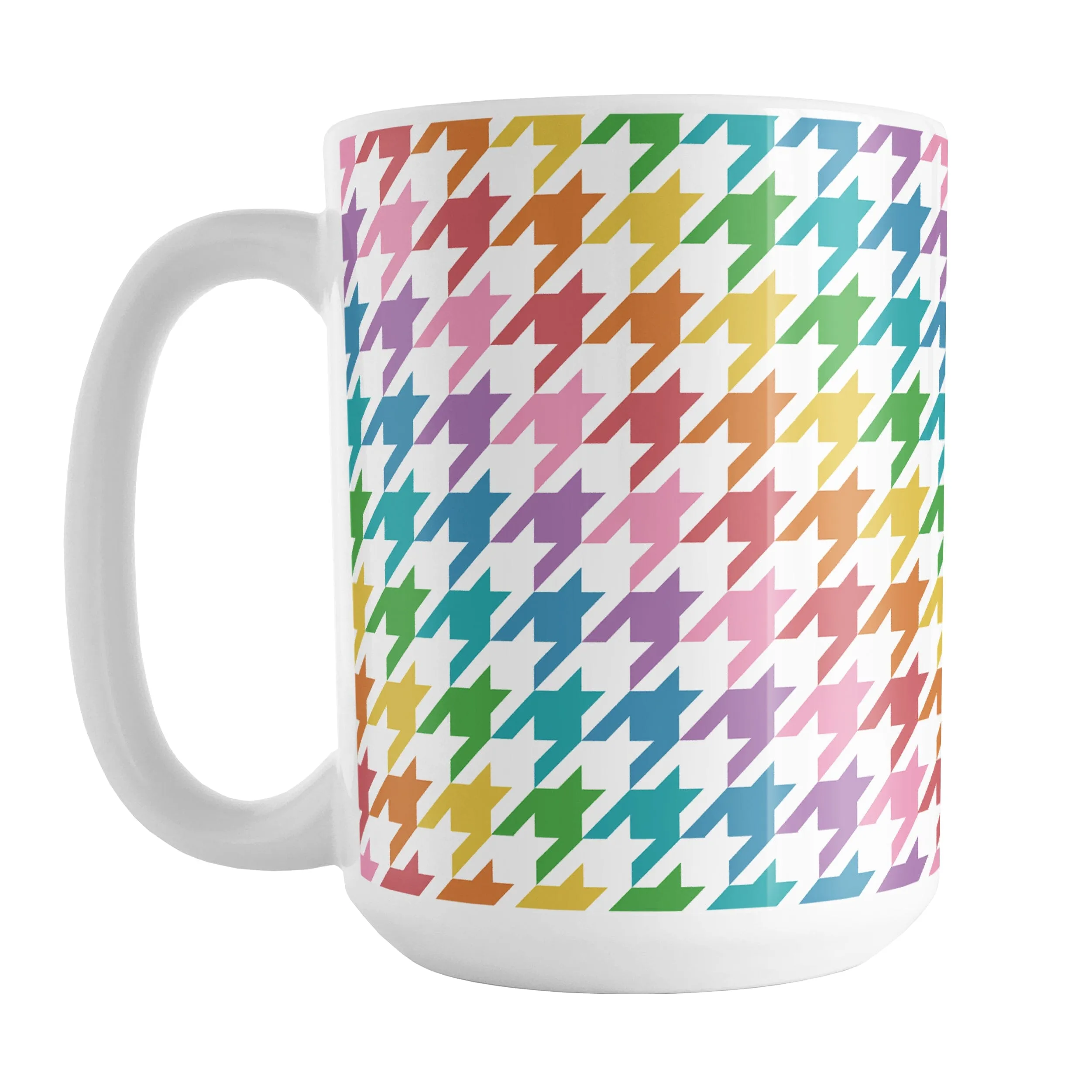 Rainbow Houndstooth Mug