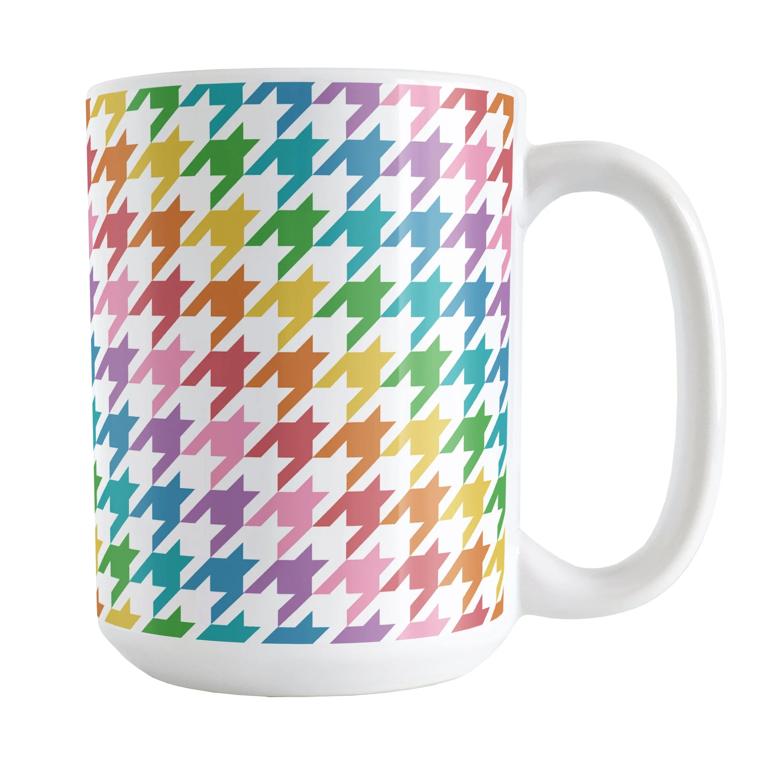 Rainbow Houndstooth Mug