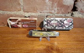 Rattle Snake Skin Pocket Knife W. R. Case Co. NIB