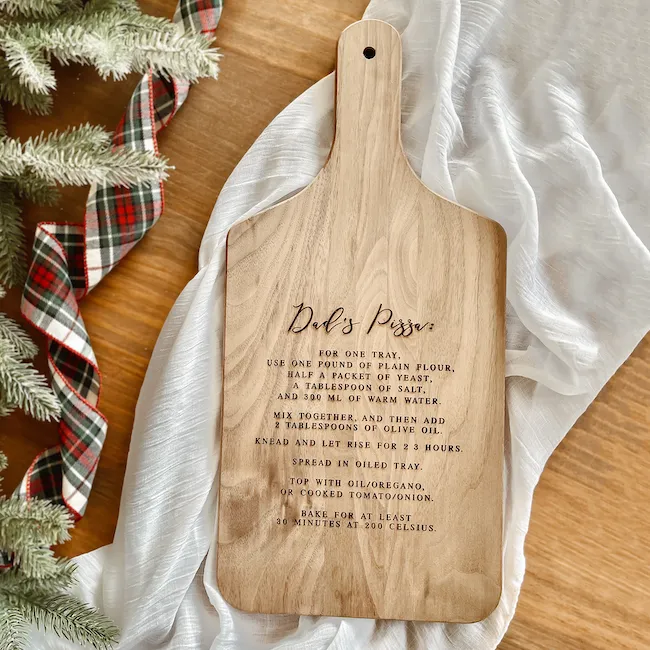 Recipe Engraved Cutting Board