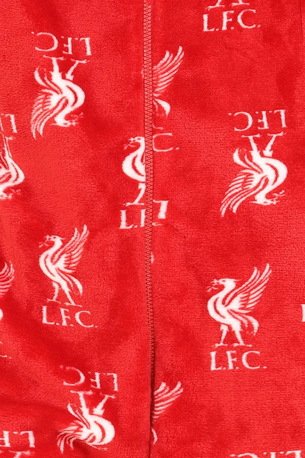 Red Liverpool Football Club Boys Fleece Sleepsuit Kids All in One