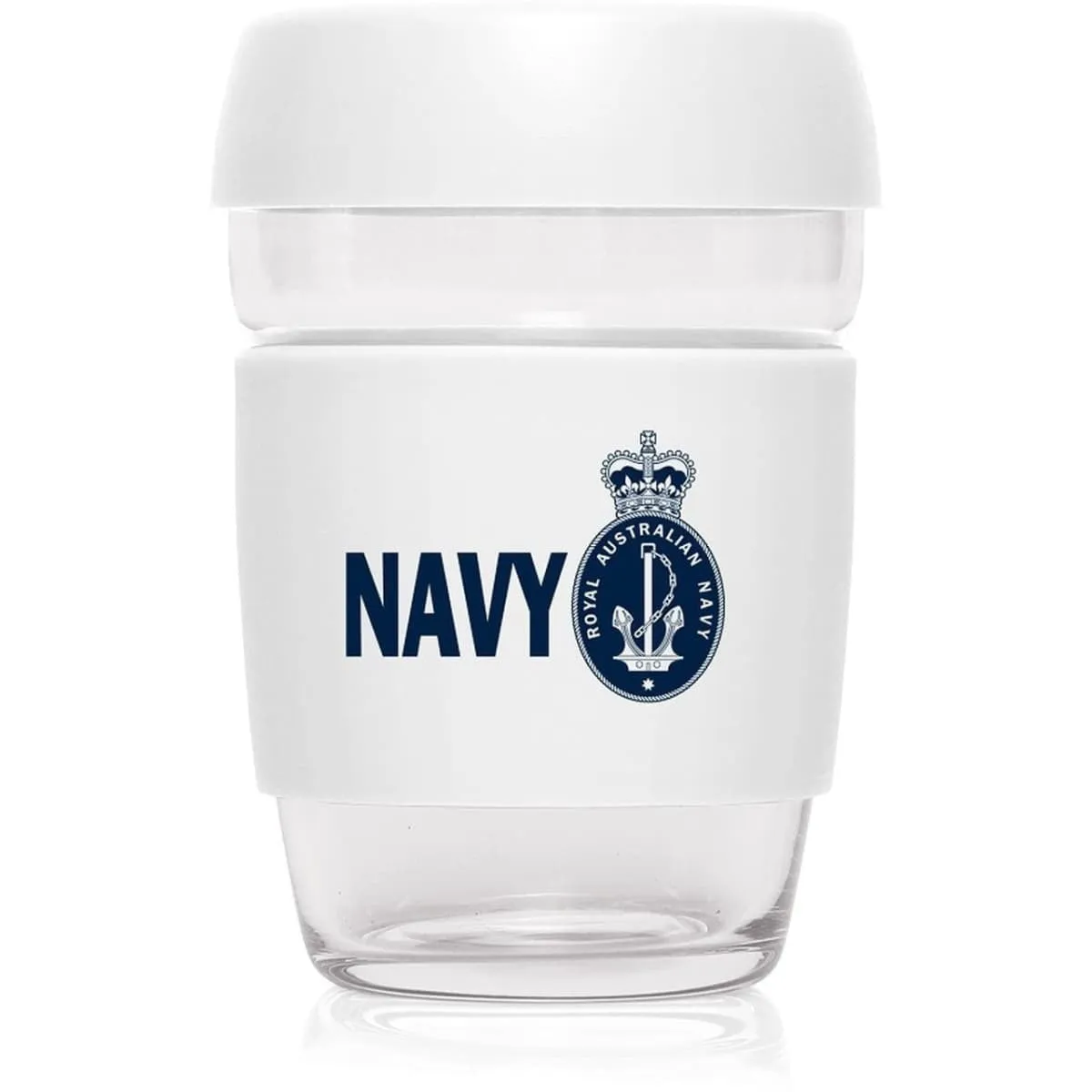 Reusable Glass Cup Royal Australian Navy