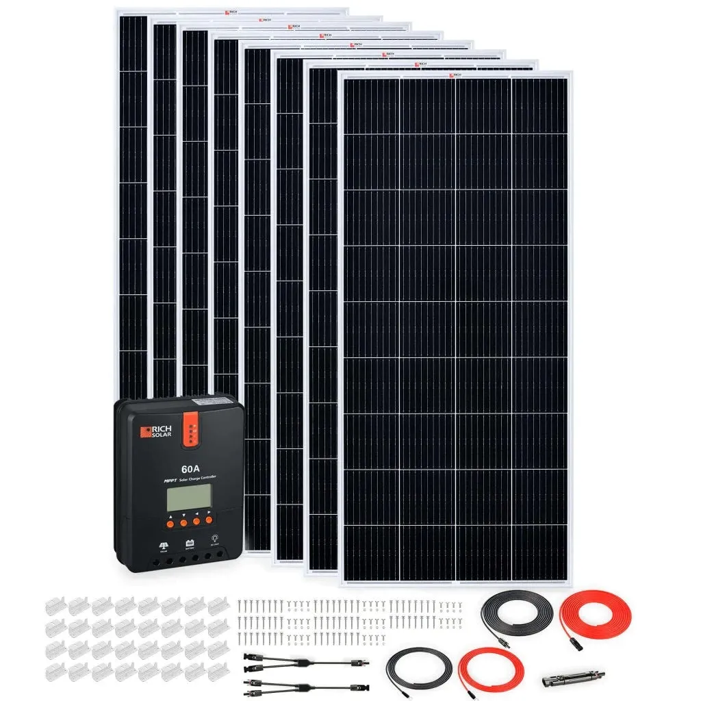 Rich Solar 1600 Watt Solar Kit With 60A MPPT Charge Controller