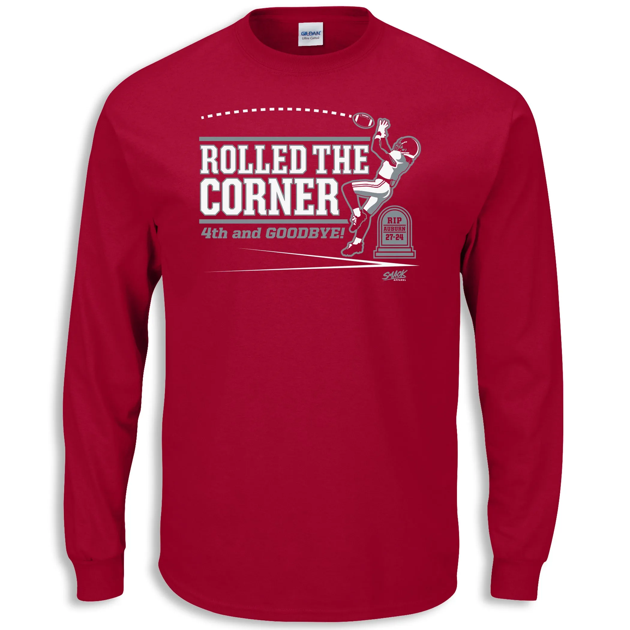 Rolled the Corner T-Shirt (anti-Auburn) for Alabama College Fans (SM-5XL)