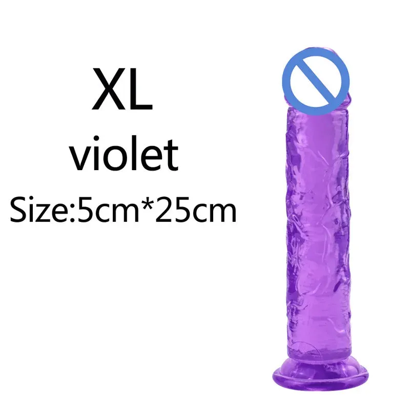 Romulus Dildo Basics Jelly Dildo Various 6 Sizes Body Safe TPE Strong Suction Cup