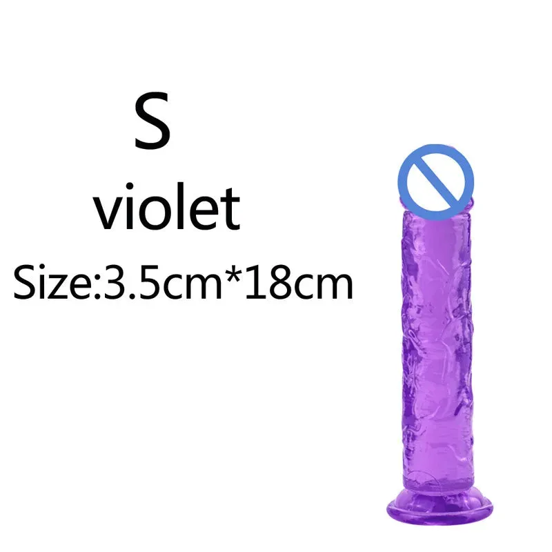 Romulus Dildo Basics Jelly Dildo Various 6 Sizes Body Safe TPE Strong Suction Cup