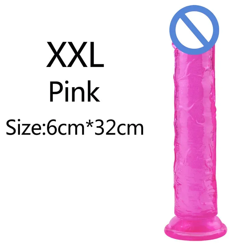 Romulus Dildo Basics Jelly Dildo Various 6 Sizes Body Safe TPE Strong Suction Cup