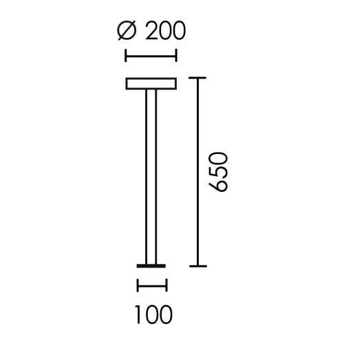 Rondo Solar Bollard LED Spazio