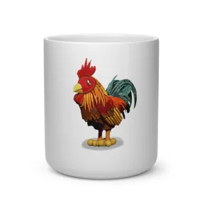 Rooster Heart Shape Mug