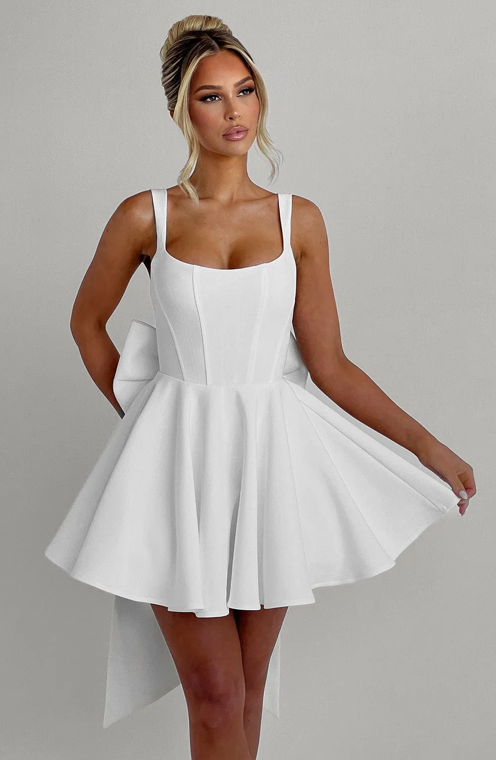 Rue Mini Dress - Ivory