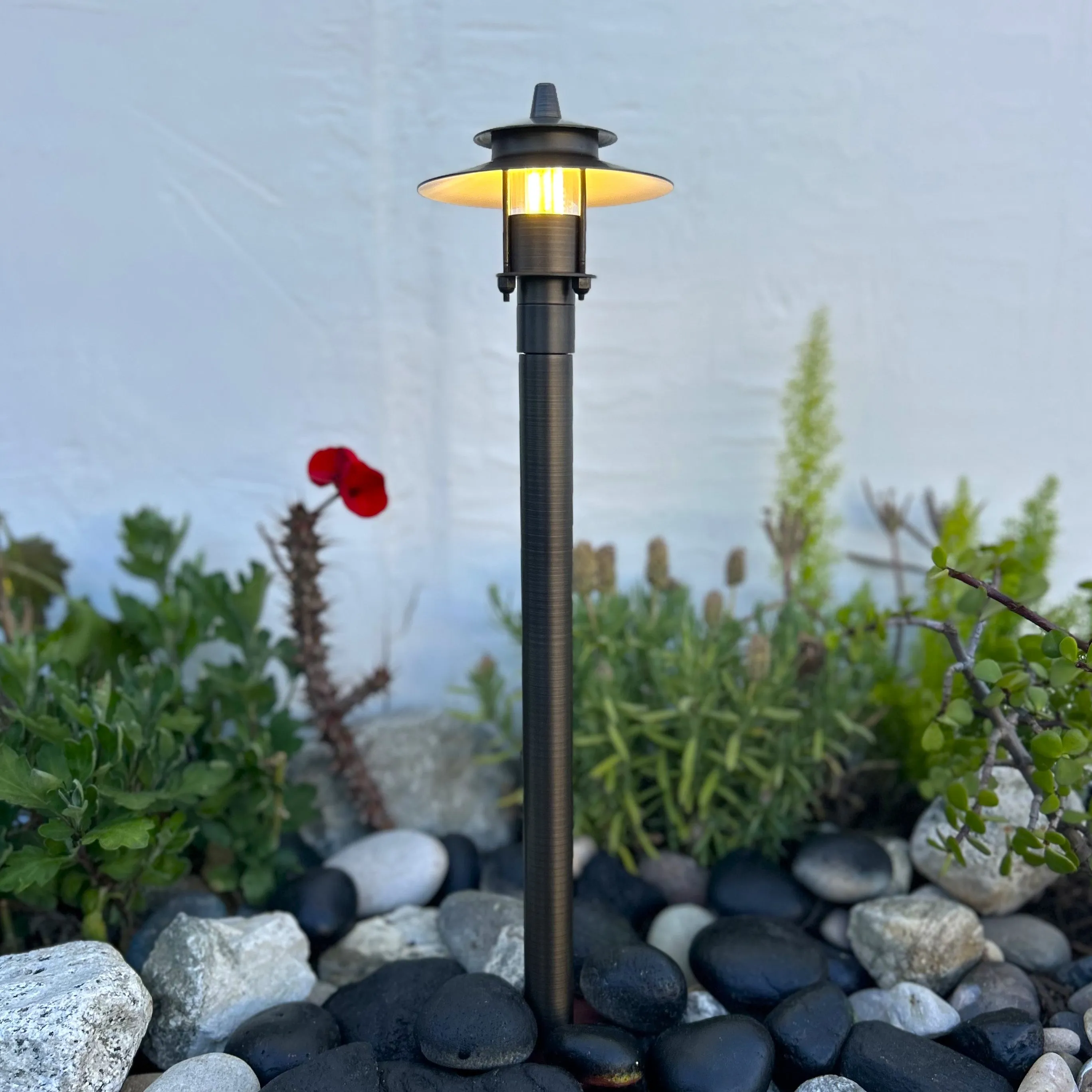 Sable Solid Cast Brass Adjustable Pathway Light Natural Bronze