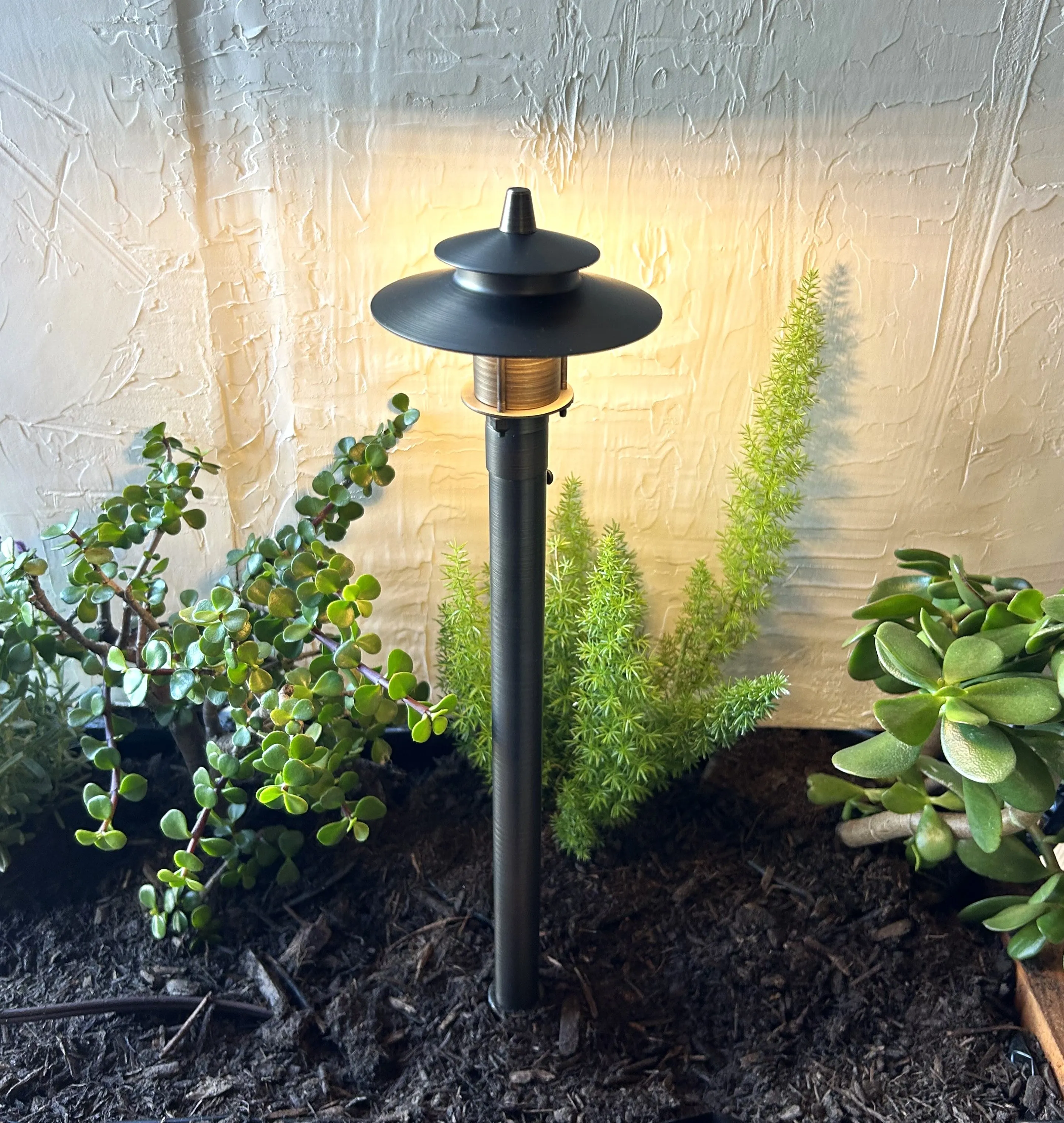 Sable Solid Cast Brass Adjustable Pathway Light Natural Bronze