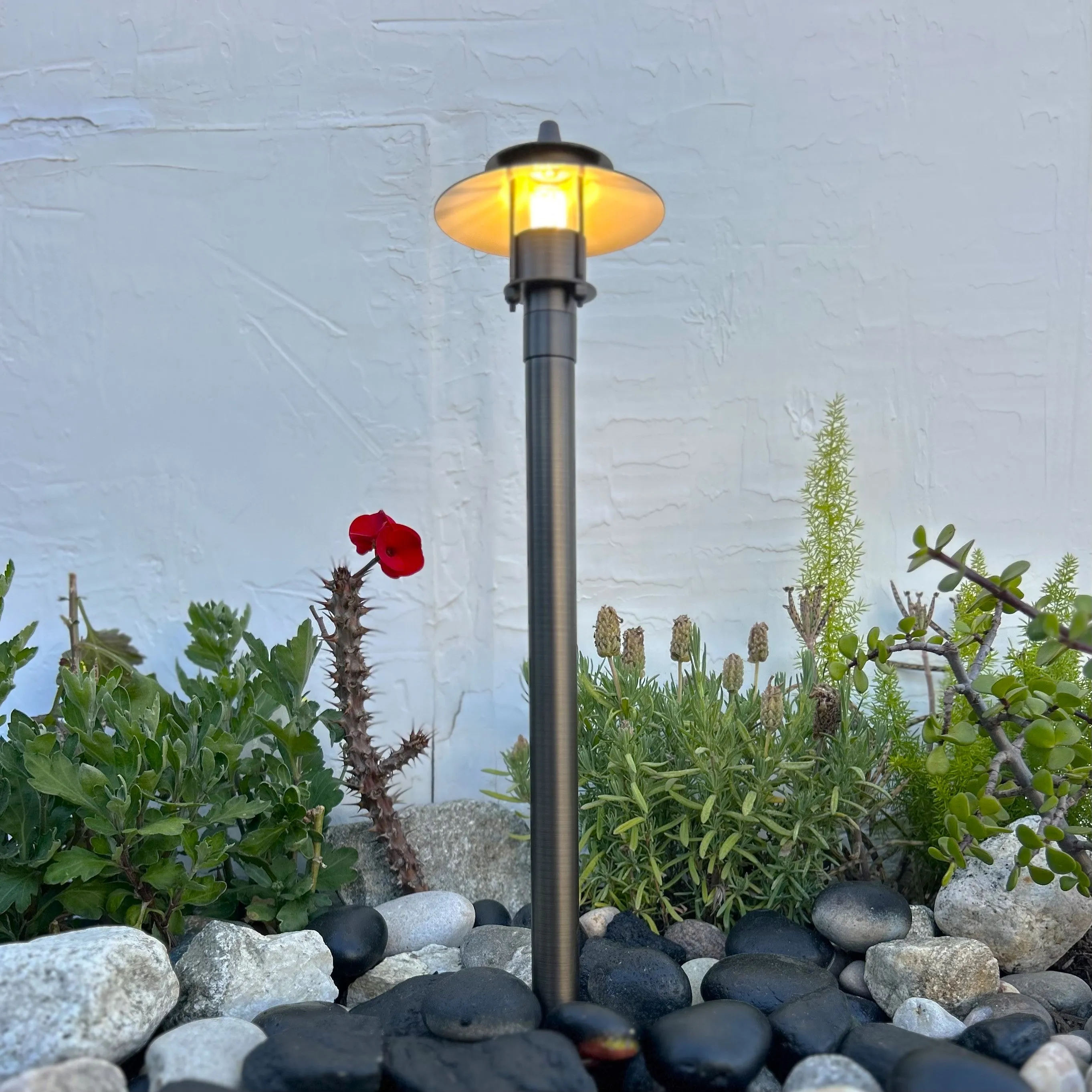 Sable Solid Cast Brass Adjustable Pathway Light Natural Bronze