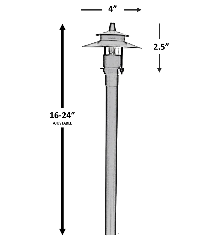 Sable Solid Cast Brass Adjustable Pathway Light Natural Bronze