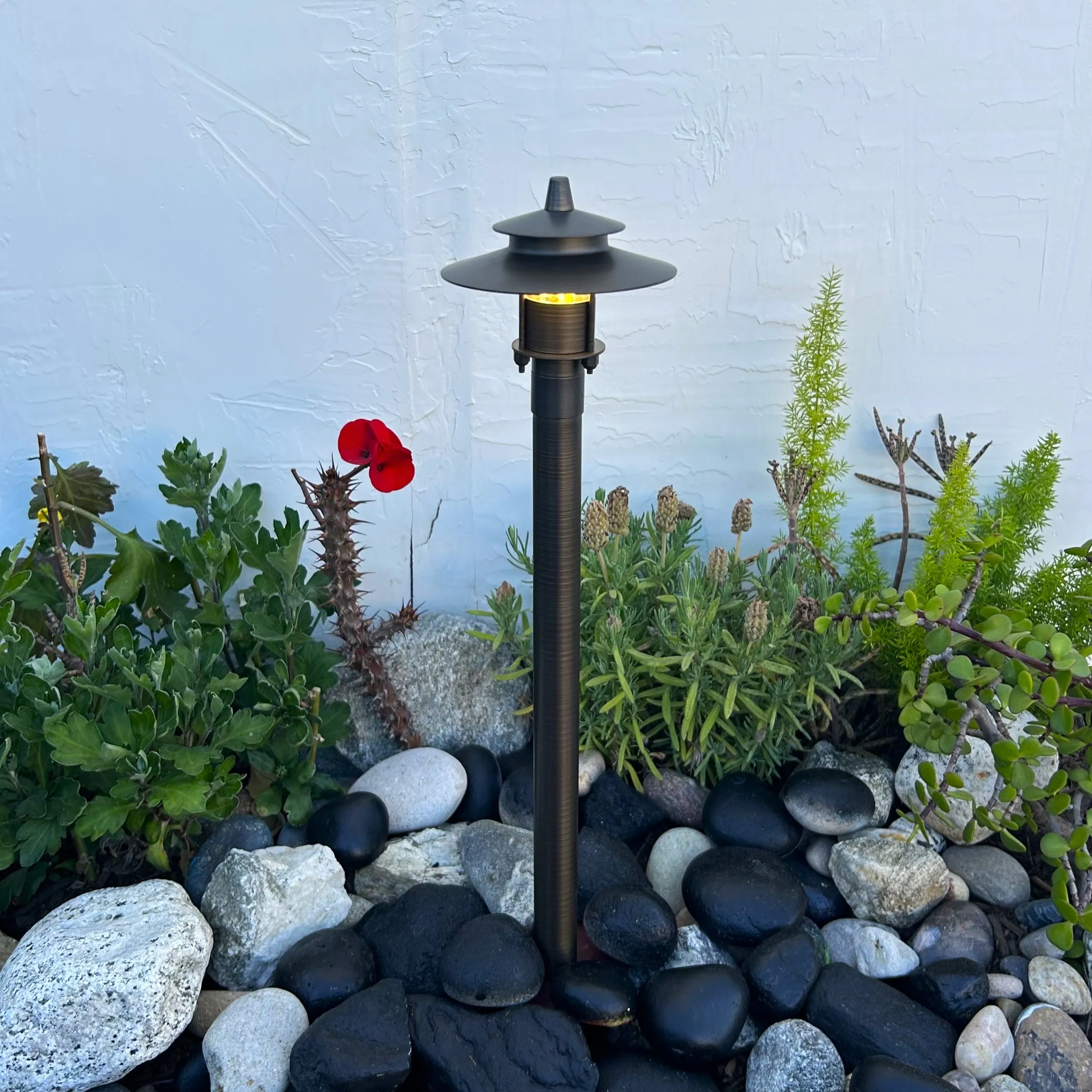 Sable Solid Cast Brass Adjustable Pathway Light Natural Bronze