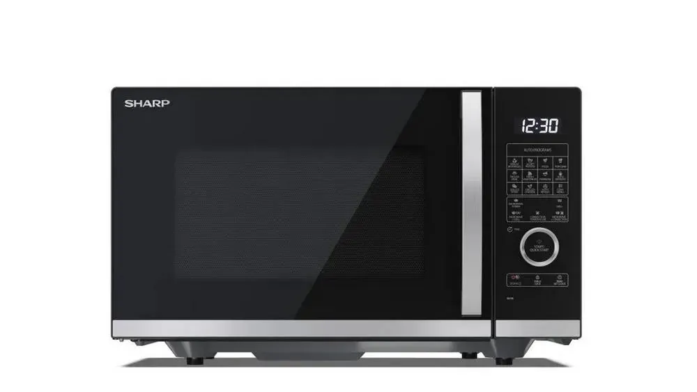 Sharp YCQC254AUB 25 Litre Flatbed Convection Microwave Oven With Grill, Black