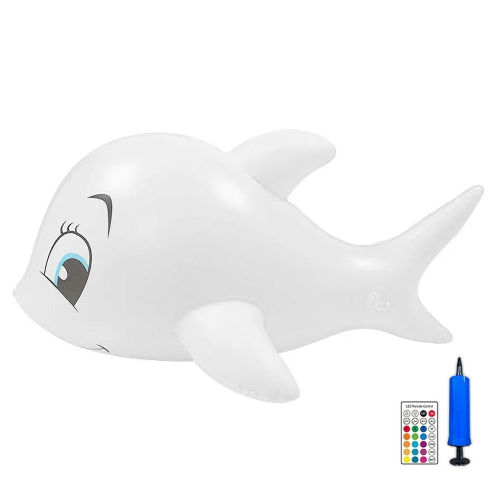 Solar Floating Dolphin Ball Light Swimming Pool Light Waterproof Lawn Balloon Lamp Home Party Garden Decor