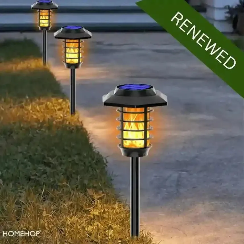 solar lamps for garden and pathways with waterproof technology (Renewed)