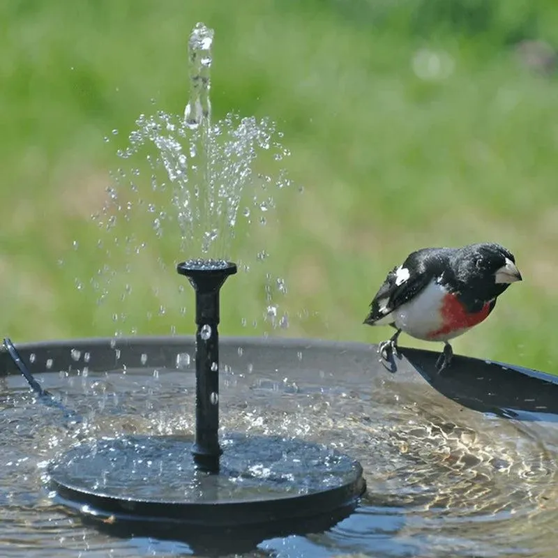 Solar powered fountain pump for garden and patio