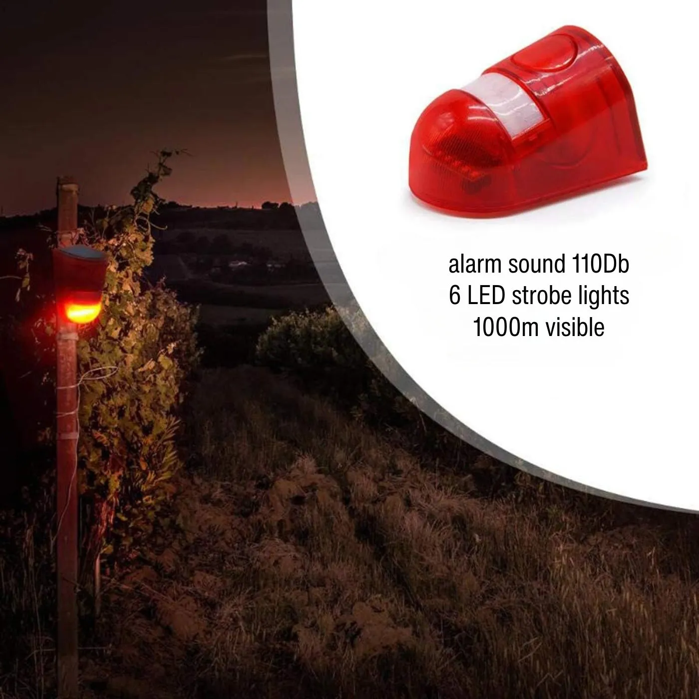 Solar Sound Alarm Motion-Activated Squirrel Repeller